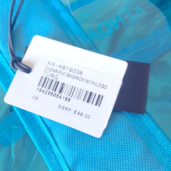 Kendall and Kylie clear blue backpack - Picture 5 of 5